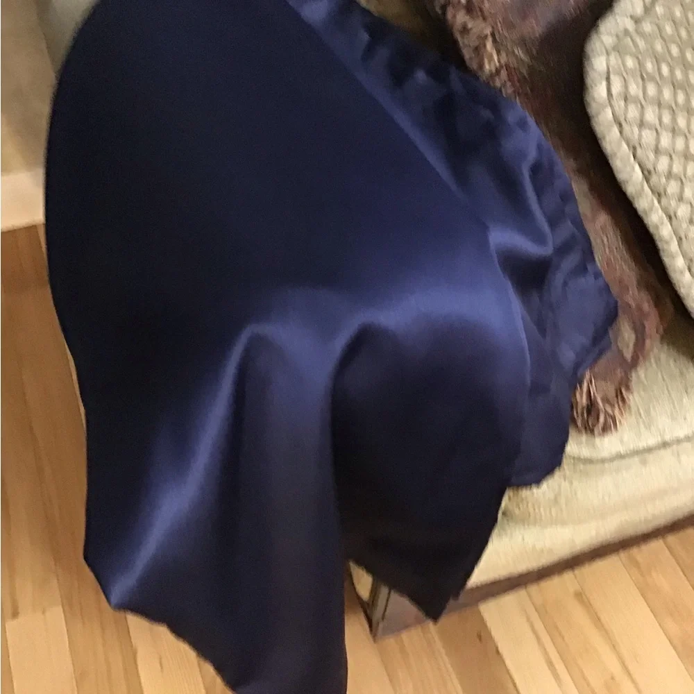 Mainstay room darkening navy curtain 1 piece curtain size 54” x 54 inches New